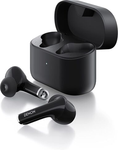 Denon AH-C830NCW Active Noise Cancelling Earbuds, 24-Hr Battery Life, in-Ear Wireless Earphones with (3) Mics, IPX4 Rated Water Resistance, Includes (3) Silicone Ear Tips & USB-C Cable, White in Saudi Arabia
