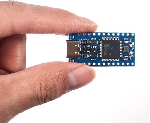 6pcs Pro Micro for Atmega32U4 5V 16MHz Bootloadered IDE Micro USB Pro Micro Development Board Microcontroller Compatible for Pro Micro Serial Connection with arduino Pin Header (Type-C USB) in Kuwait
