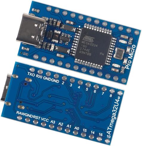 6pcs Pro Micro for Atmega32U4 5V 16MHz Bootloadered IDE Micro USB Pro Micro Development Board Microcontroller Compatible for Pro Micro Serial Connection with arduino Pin Header (Type-C USB) in Kuwait