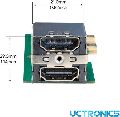 4 ألواح محول HDMI إلى HDMI صغيرة من UCTRONICS لرازبيري بي 4 موديل B in Kuwait