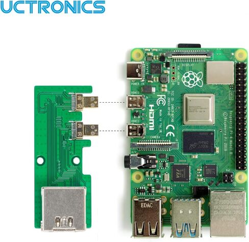 4 ألواح محول HDMI إلى HDMI صغيرة من UCTRONICS لرازبيري بي 4 موديل B in Kuwait