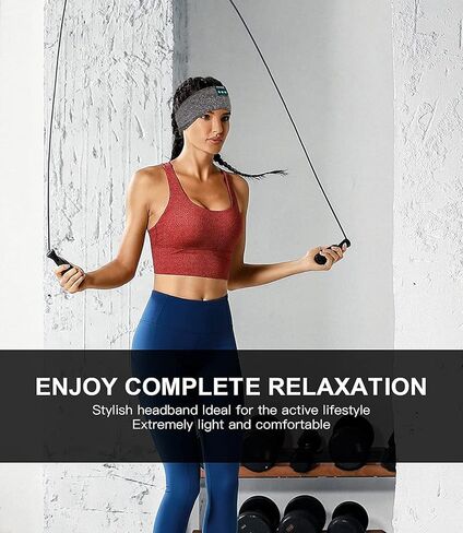 ASMRBAND سماعات رأس للنوم، عصابة رأس رياضية لاسلكية، سماعات رأس بلوتوث 10 ساعات مع سماعات أذن ناعمة ومريحة للنوم الجانبي، أدوات تقنية رائعة، هدية فريدة من نوعها in Kuwait