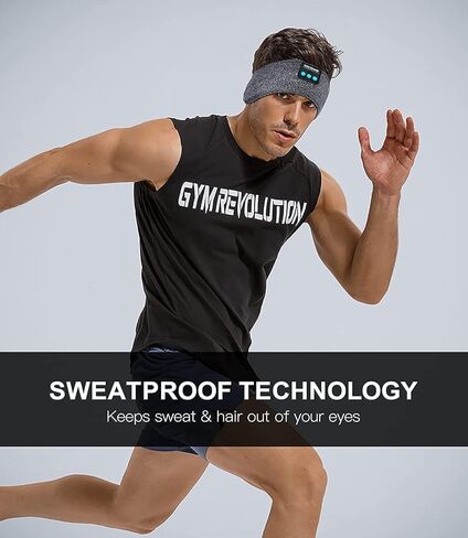 ASMRBAND سماعات رأس للنوم، عصابة رأس رياضية لاسلكية، سماعات رأس بلوتوث 10 ساعات مع سماعات أذن ناعمة ومريحة للنوم الجانبي، أدوات تقنية رائعة، هدية فريدة من نوعها in Kuwait