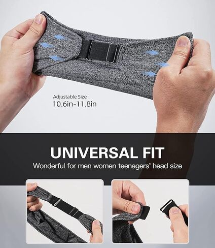 ASMRBAND سماعات رأس للنوم، عصابة رأس رياضية لاسلكية، سماعات رأس بلوتوث 10 ساعات مع سماعات أذن ناعمة ومريحة للنوم الجانبي، أدوات تقنية رائعة، هدية فريدة من نوعها in Kuwait