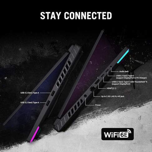كمبيوتر محمول للألعاب ASUS ROG Strix G16، شاشة WUXGA 165 هرتز مقاس 16 بوصة، GeForce RTX 4060 140 وات، الجيل الثالث عشر Intel 14-Core i7-13650HX، 64 جيجابايت DDR5، 1 تيرابايت NVMe SSD، TB 4، 4-Zone RGB، WiFi 6E، كابل PDG HDMI 2.1 ، فوز 11 برو in Saudi Arabia