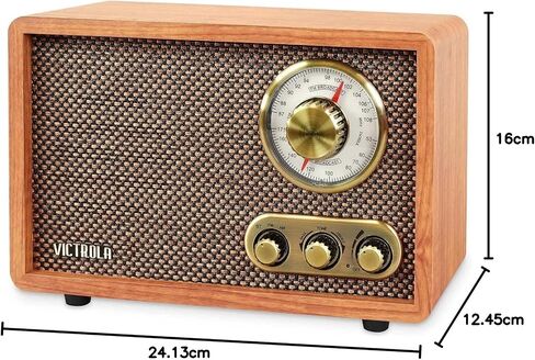 Victrola Willow - Retro Wood Bluetooth Radio, AM/FM - Walnut in Kuwait