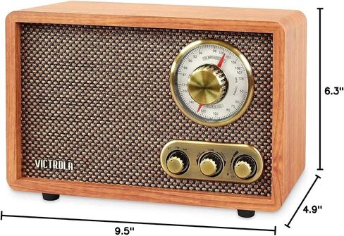 Victrola Willow - Retro Wood Bluetooth Radio, AM/FM - Walnut in Kuwait