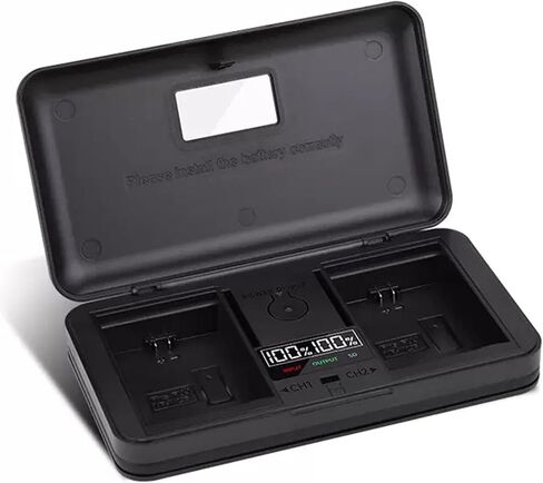 شاحن بطارية NP-FZ100 مع قارئ بطاقات متوافق مع أجهزة سوني A7MII/A7III/A7RIII/A9/A7MIV/A7RIV/A7C/A7S3/A6600/A9M2/A7R5/FX30/7RM3/9S، LICE-9 in Kuwait