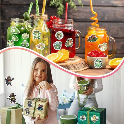 200 قطعة من ملصقات الضفدع، ملصقات الضفدع اللطيفة، ملصقات الضفدع الرائعة، ملصقات الضفدع الملونة، ملصقات حيوانات من الفينيل مقاومة للماء لأجهزة الكمبيوتر المحمول، ملصقات كرتونية، ملصقات جمالية للكمبيوتر المحمول، لوح التزلج، زجاجات المياه، الكمبيوتر، الهاتف، in Kuwait