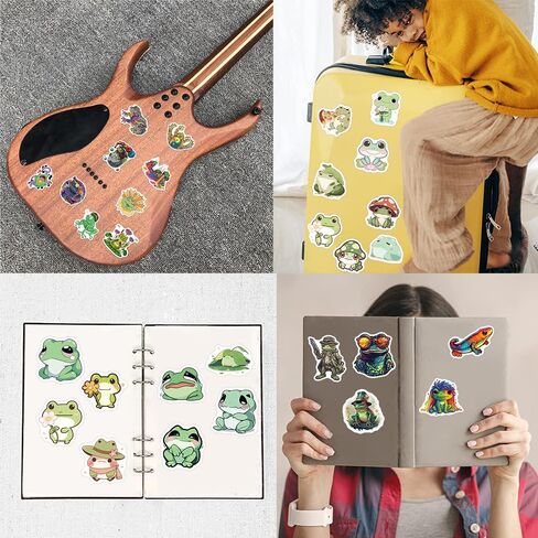 200 قطعة من ملصقات الضفدع، ملصقات الضفدع اللطيفة، ملصقات الضفدع الرائعة، ملصقات الضفدع الملونة، ملصقات حيوانات من الفينيل مقاومة للماء لأجهزة الكمبيوتر المحمول، ملصقات كرتونية، ملصقات جمالية للكمبيوتر المحمول، لوح التزلج، زجاجات المياه، الكمبيوتر، الهاتف، in Kuwait
