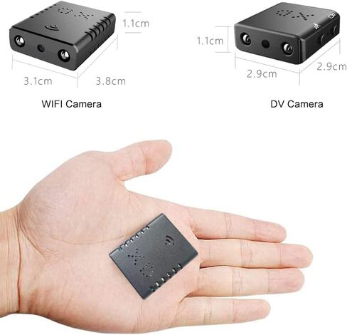 Spy Camera Mini Hidden WiFi Camera HD 1080P with Night Vision and Motion Detection, Nanny Cam,Baby Monitor with Upgraded, AI Human Motion Detection,Cloud Storage for Security with iOS Android APP in Saudi Arabia