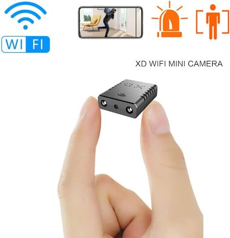 Spy Camera Mini Hidden WiFi Camera HD 1080P with Night Vision and Motion Detection, Nanny Cam,Baby Monitor with Upgraded, AI Human Motion Detection,Cloud Storage for Security with iOS Android APP in Saudi Arabia