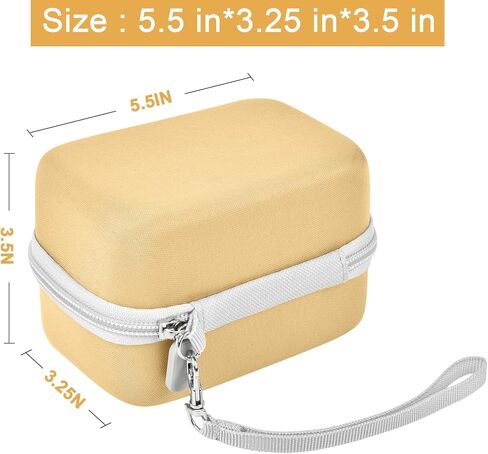 Film Camera Case for Kodak EKTAR H35 H35N Half Frame Film Camera | Camera and 35mm Film Rolls Storage, Mesh Pocket for Small Accessories, Travel and Home Organization; Large, Pink, Case Only in Saudi Arabia