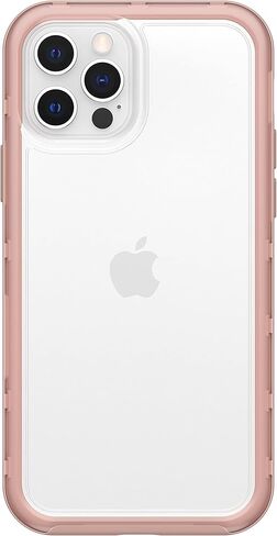 حافظة OtterBox الشفافة مع حافة ملونة لهاتف iPhone 12/12 Pro - كريستال أسود (شفاف/أسود) in Saudi Arabia