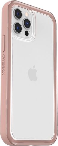 حافظة OtterBox الشفافة مع حافة ملونة لهاتف iPhone 12/12 Pro - كريستال أسود (شفاف/أسود) in Saudi Arabia