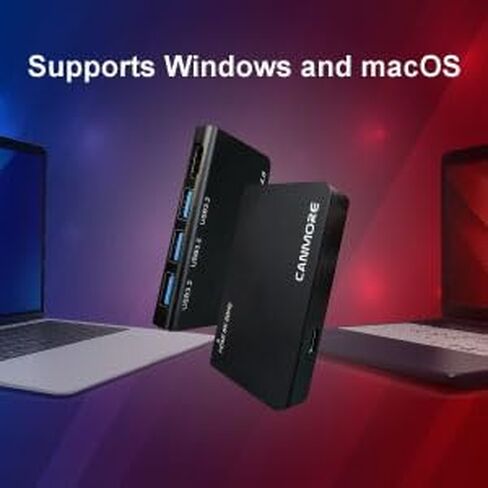 كانمور TY02 USB4 موزع متعدد المنافذ (أسود) in Kuwait