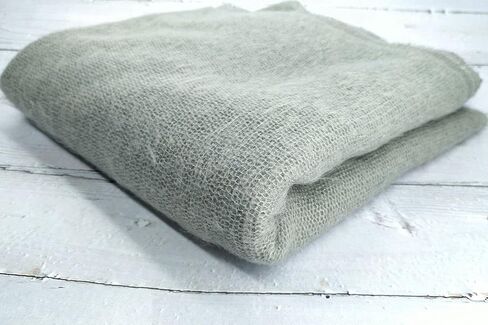 Orraphtstu 2Pcs Props for Newborn Photoshoot Mohair Wrap Headband Baby Posing Photography Photo Stretch Jersey Knit Fabric (wrap only, White) in Saudi Arabia