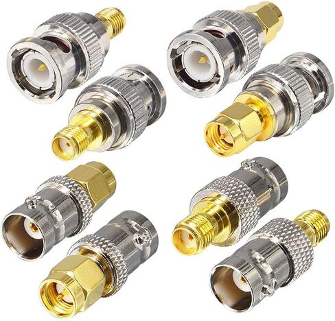 onelinkmore SMA to BNC Adapter Kits for SDR, Handheld Radios, Scanner, Walkie Talkie, Coaxial Adapter, 4 Pieces in Kuwait