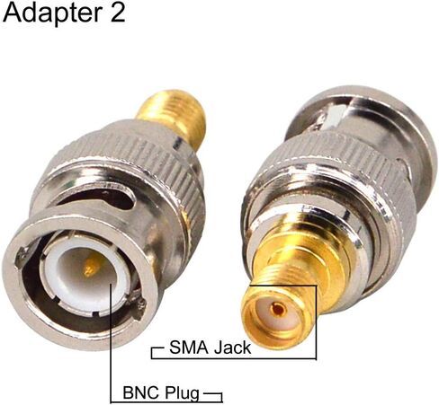 onelinkmore SMA to BNC Adapter Kits for SDR, Handheld Radios, Scanner, Walkie Talkie, Coaxial Adapter, 4 Pieces in Kuwait