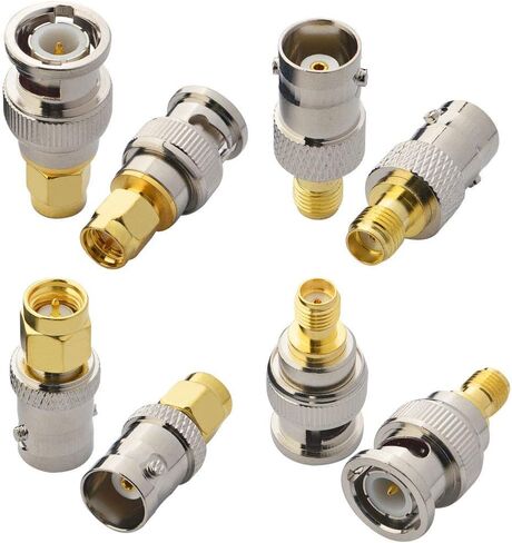 onelinkmore SMA to BNC Adapter Kits for SDR, Handheld Radios, Scanner, Walkie Talkie, Coaxial Adapter, 4 Pieces in Kuwait