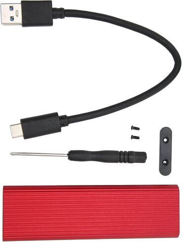 حاوية SSD، حاوية M.2 SATA B+M/B مفتاح SSD USB 3.1 نوع C 5 جيجابت في الثانية محول حاوية الحالة الصلبة الخارجية لـ 2280/2260/2242/2230 M.2 NGFF SSD، حاوية محرك الأقراص الصلبة NVME لنظام Win XP/7/ 8 in Kuwait