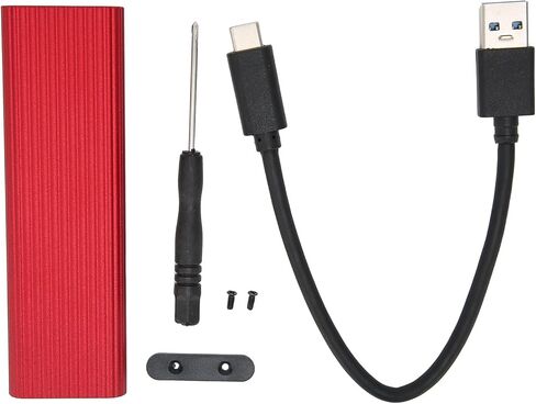 حاوية SSD، حاوية M.2 SATA B+M/B مفتاح SSD USB 3.1 نوع C 5 جيجابت في الثانية محول حاوية الحالة الصلبة الخارجية لـ 2280/2260/2242/2230 M.2 NGFF SSD، حاوية محرك الأقراص الصلبة NVME لنظام Win XP/7/ 8 in Kuwait