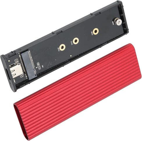حاوية SSD، حاوية M.2 SATA B+M/B مفتاح SSD USB 3.1 نوع C 5 جيجابت في الثانية محول حاوية الحالة الصلبة الخارجية لـ 2280/2260/2242/2230 M.2 NGFF SSD، حاوية محرك الأقراص الصلبة NVME لنظام Win XP/7/ 8 in Kuwait