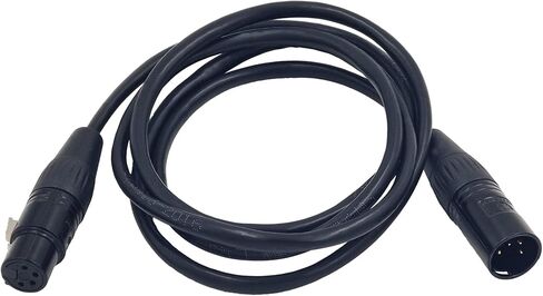 LSYRIA XLR 4-pin ذكر إلى أنثى 4Pin XLR تمديد كابل الطاقة لكاميرا DSLR Practilite 602، شاشة، 63 بوصة in Kuwait