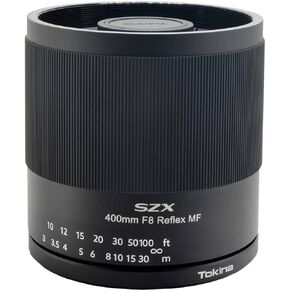 عدسة توكينا 634714 تليفوتوغرافي، عدسة مرآة، SZX Super Tele، 15.7 بوصة (400 مم)، F8 Reflex MF، حامل Canon EF، عاكس، تركيز يدوي، حامل قابل للتبديل، متوافق بالحجم الكامل in Kuwait