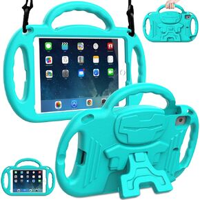 حافظة LTROP للأطفال لجهاز iPad Mini 5/4/3/2/1، حافظة iPad Mini 7.9 بوصة مع حزام كتف، حافظة بمسند ضد الصدمات لجهاز iPad Mini 5th/4th/3rd/2nd/1st Generation للأطفال الصغار الأولاد والبنات، أزرق in Kuwait