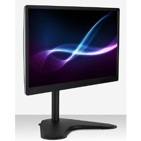 Mount-It! Free Standing Monitor Stand for Desktops | Single Monitor Mount | VESA 75 100 Compatible Displays | Height Adjustable Tilt Swivel Rotating | Fits 21.5 23 24 27 28 29 32 Inch Computer Screen in Saudi Arabia
