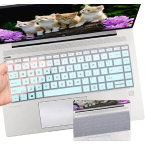 غطاء لوحة مفاتيح i-Tensodo قطعتين لجهاز الكمبيوتر المحمول HP Elitebook 440 445 645 g8 g9 g10 مقاس 14 بوصة، وملحقات حماية للكمبيوتر المحمول HP Probook 14 بوصة - MGreen+Clear