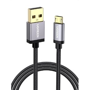 UGREEN Micro USB Cable, 6FT High Speed Fast Charging USB Cable, Nylon Braided Durable Android Phone Charger Cord, Compatible with Samsung Galaxy S7 S6 Note LG V10 Tablet PS4 MP3 in Kuwait