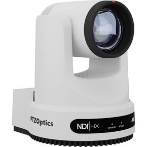 كاميرا PTZOptics Move 4K بتكبير بصري 12X (أبيض)