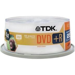 TDK DVD+R 4.7GB Spindle 25 Pack in Kuwait