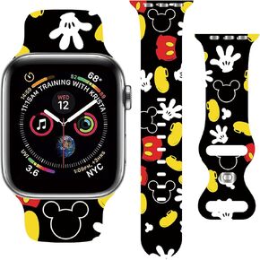 حزام لطيف متوافق مع سوار ساعة أبل 38 مم 40 مم 41 مم 42 مم 44 مم 45 مم 49 مم للرجال والنساء، أساور معصم رياضية من السيليكون الناعم قابلة للاستبدال لسلسلة iWatch Ultra 9 8 7 6 5 4 3 2 1 SE in Kuwait