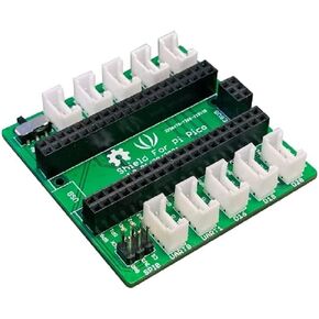 Grove Shield for Pi Pico v1.0، هو درع للتوصيل والتشغيل لـ Raspberry Pi Pico، مع 2 × I2C ، 2 × UART ، 3 × رقمي ، 3 × تناظري ، SPI ، SWD Debug واجهة in Kuwait
