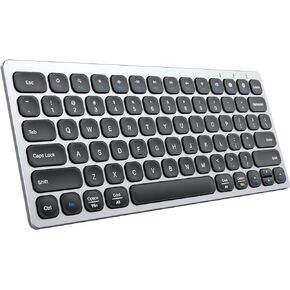 لوحة مفاتيح بلوتوث متعددة الأجهزة Kwumsy KS01، تعمل مع سطح المكتب/الكمبيوتر المحمول/الهاتف الذكي/iPad/iPhone/Apple TV، متوافقة مع أنظمة Windows/Mac/Chrome OS/Android in Kuwait