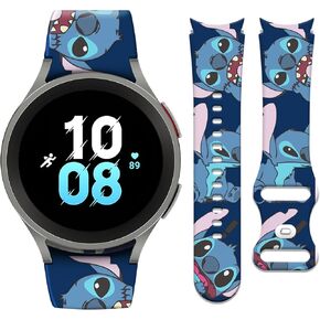 سوار كرتوني لطيف من YODOOLTLY متوافق مع ساعة Samsung Galaxy Watch 5/4/6 40 مم 44 مم/ساعة 5 Pro 45 مم/ساعة 4 كلاسيكية 42 مم 46 مم/ساعة 6 كلاسيكية 43 مم 47 مم، حزام رياضي أنيق للنساء والرجال in Kuwait