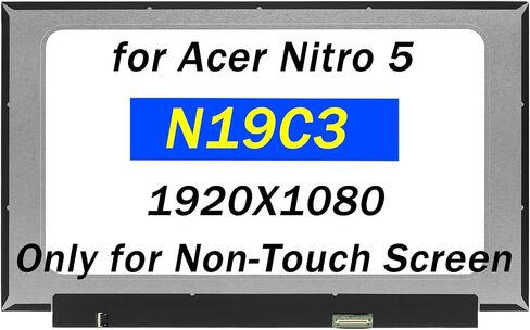 PEHDPVS Screen Replacement 15.6" for Acer Nitro 5 N19C3 AN515-54-5812 A515-46-R14K A515-46-R3UB A515-54-37U3 30PIN FHD 1920X1080 LED LCD Display Screen Digitizer Panel (Only for Non-Touch Screen) in Saudi Arabia