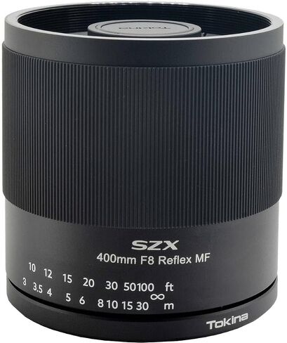 عدسة توكينا 634714 تليفوتوغرافي، عدسة مرآة، SZX Super Tele، 15.7 بوصة (400 مم)، F8 Reflex MF، حامل Canon EF، عاكس، تركيز يدوي، حامل قابل للتبديل، متوافق بالحجم الكامل in Kuwait