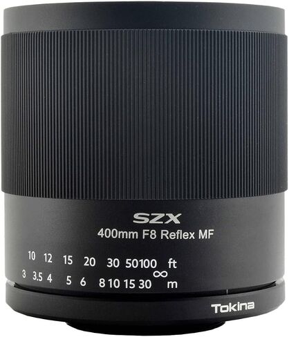 عدسة توكينا 634714 تليفوتوغرافي، عدسة مرآة، SZX Super Tele، 15.7 بوصة (400 مم)، F8 Reflex MF، حامل Canon EF، عاكس، تركيز يدوي، حامل قابل للتبديل، متوافق بالحجم الكامل in Kuwait