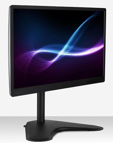 Mount-It! Free Standing Monitor Stand for Desktops | Single Monitor Mount | VESA 75 100 Compatible Displays | Height Adjustable Tilt Swivel Rotating | Fits 21.5 23 24 27 28 29 32 Inch Computer Screen in Saudi Arabia