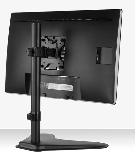 Mount-It! Free Standing Monitor Stand for Desktops | Single Monitor Mount | VESA 75 100 Compatible Displays | Height Adjustable Tilt Swivel Rotating | Fits 21.5 23 24 27 28 29 32 Inch Computer Screen in Saudi Arabia