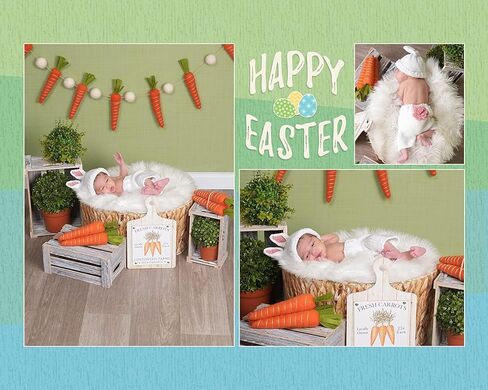 HAOHAOHUOZHE ملابس لحديثي الولادة على شكل أرنب للتصوير الفوتوغرافي للأولاد والبنات ملابس صور للأطفال الرضع للتصوير الفوتوغرافي دعائم كروشيه صورة قبعة متماسكة in Kuwait