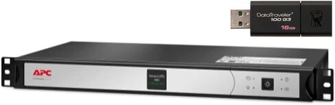 حزمة UPS Smart-UPS SCL500RM1UC من APC مع SmartConnect ومحرك أقراص USB DataTraveler سعة 16 جيجابايت in Saudi Arabia