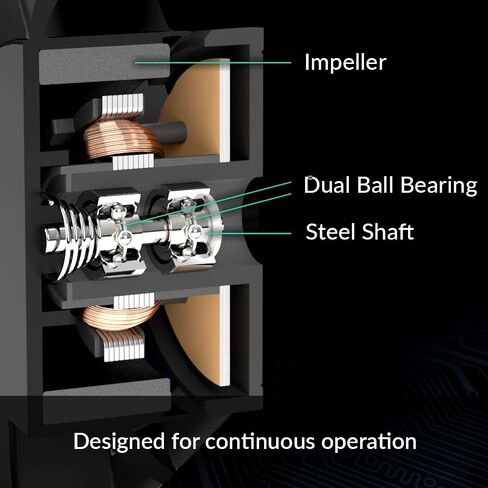 ARCTIC P12 PWM PST CO - 120 mm Case Fan, PWM Sharing Technology (PST), Pressure-optimised, Dual Ball Bearing for Continuous Operation, Computer, 200-1800 RPM (0 RPM <5%) in Saudi Arabia