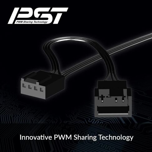 ARCTIC P12 PWM PST CO - 120 mm Case Fan, PWM Sharing Technology (PST), Pressure-optimised, Dual Ball Bearing for Continuous Operation, Computer, 200-1800 RPM (0 RPM <5%) in Saudi Arabia