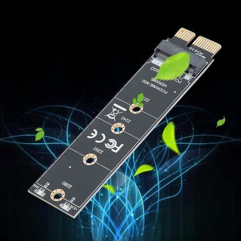 Wendry Hard Disk Riser Card,PCI-E to M.2 Hard Drive Disk NVME Adapter Extension Riser Card Converter with Cooling Fin in Saudi Arabia