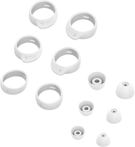مجموعة خطافات الأذن البديلة من ALXCD لسماعات Galaxy Buds، S/M/L 3 أزواج من أطراف وسائد الأذن السيليكون، S M L 3 أزواج من خطافات الأذن، مناسبة لسماعات Galaxy Buds SM-R170، S M L 66 فضي in Saudi Arabia